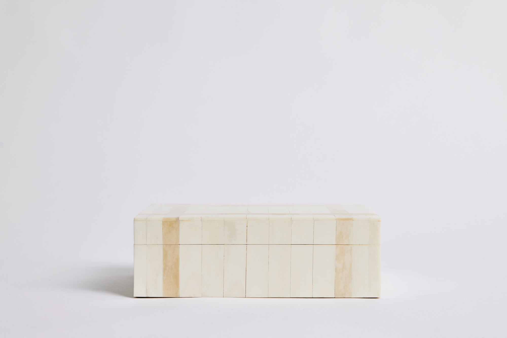 Small Cream and Caramel Bone Box