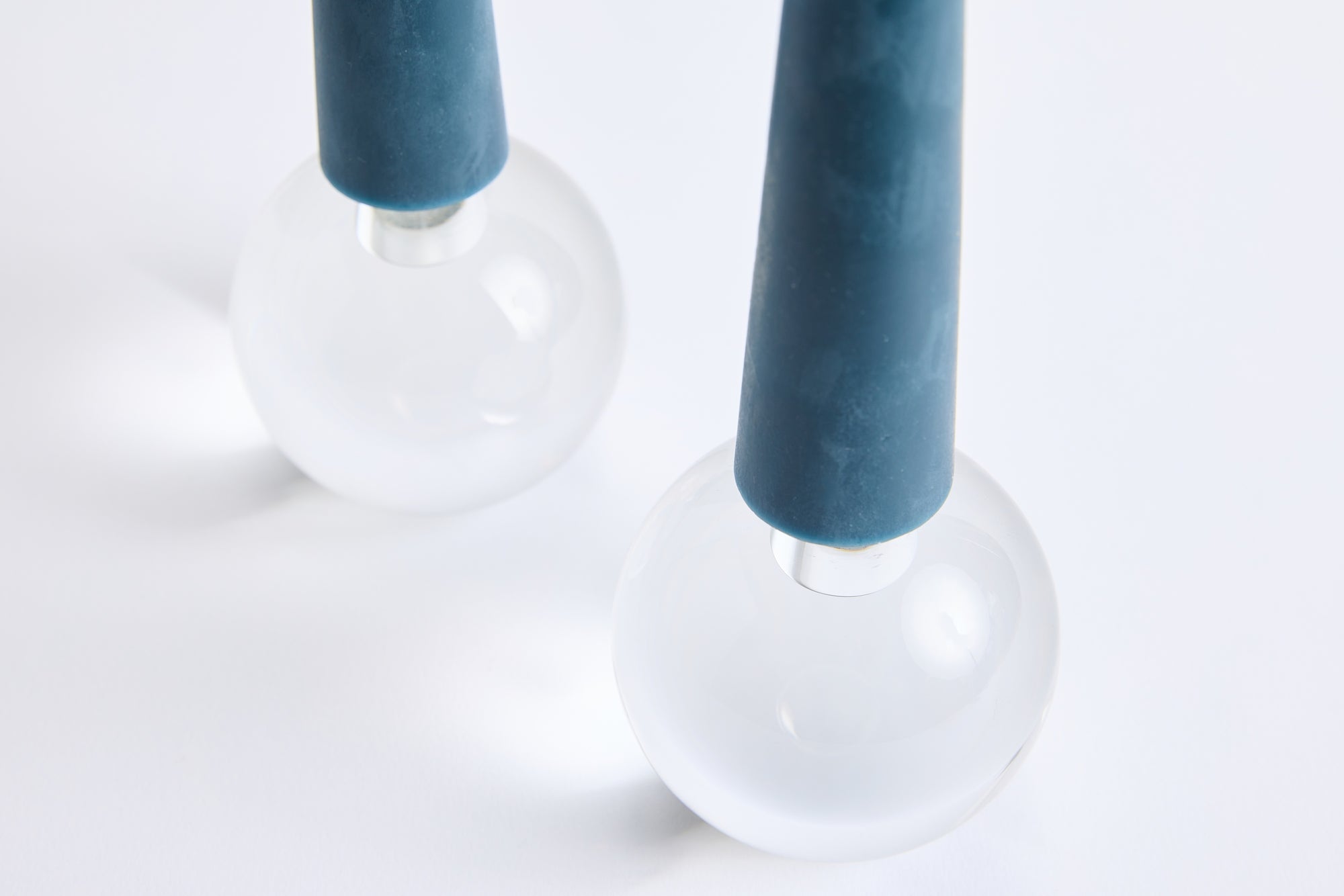 Cone Tapers, Blue Slate, 14" Set of 2