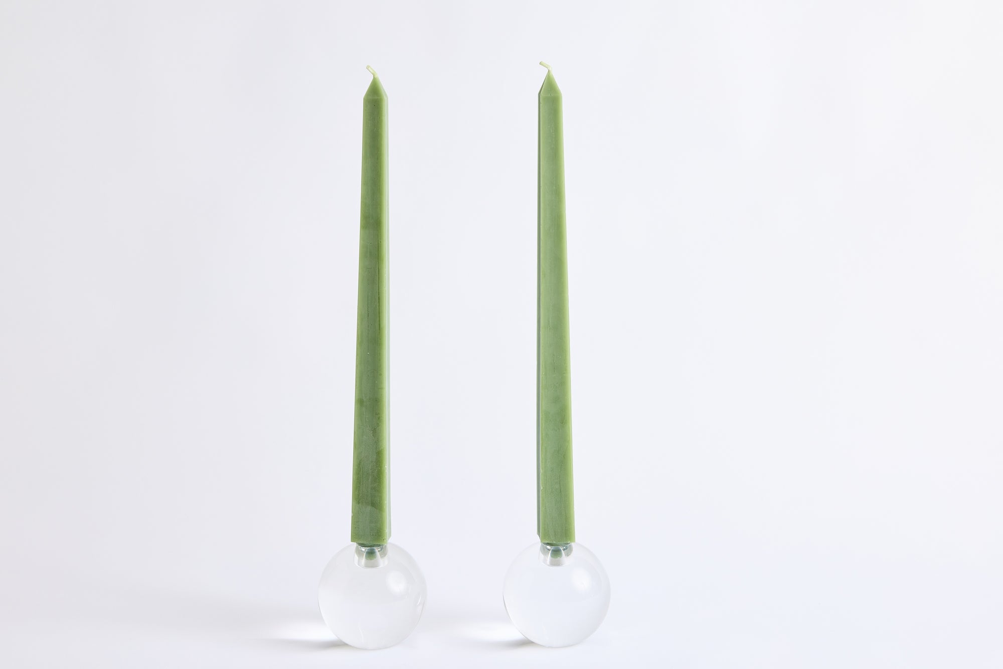 Square Tapers, Sage, 16", Set of 2