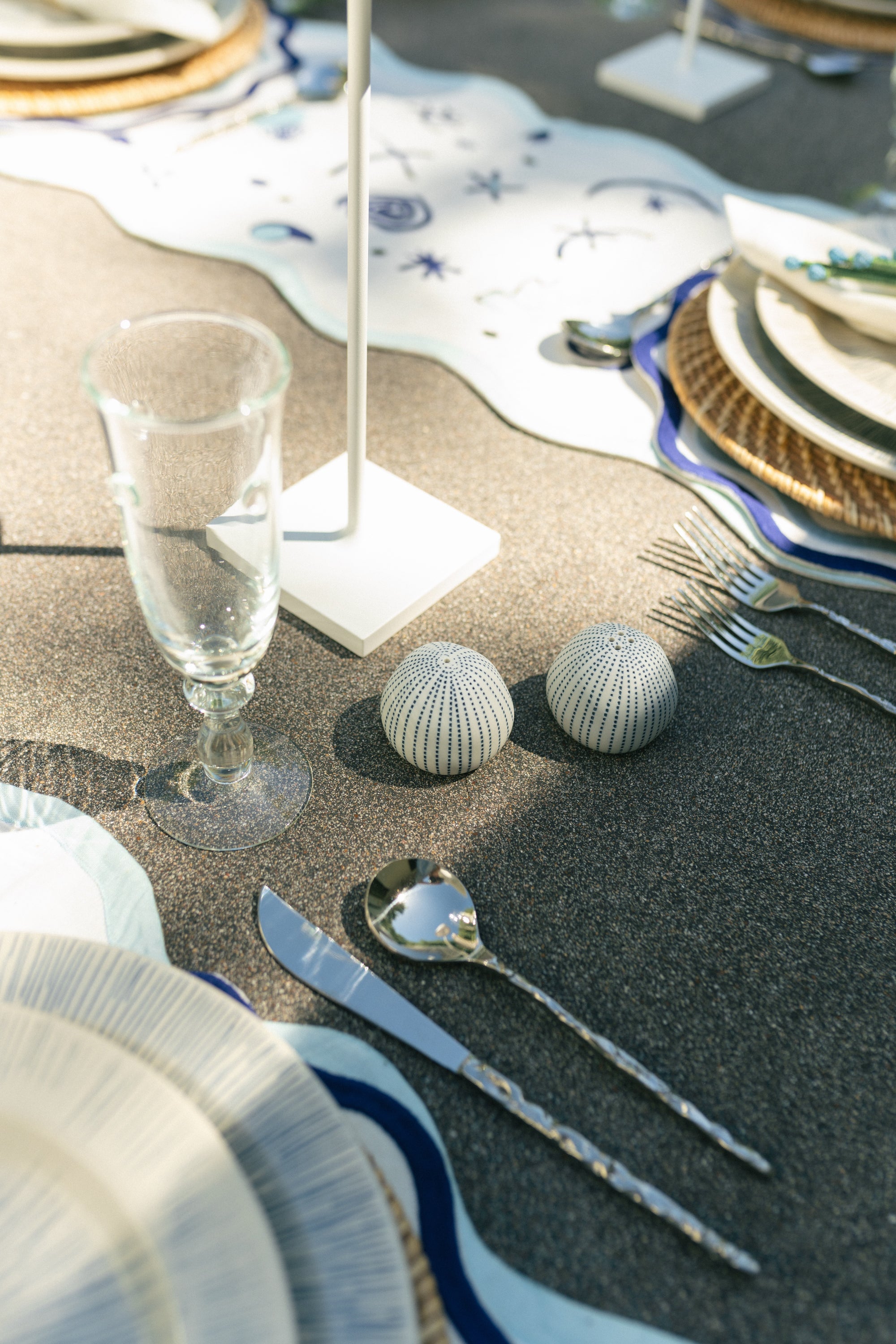 Pebble Salt + Pepper Shakers