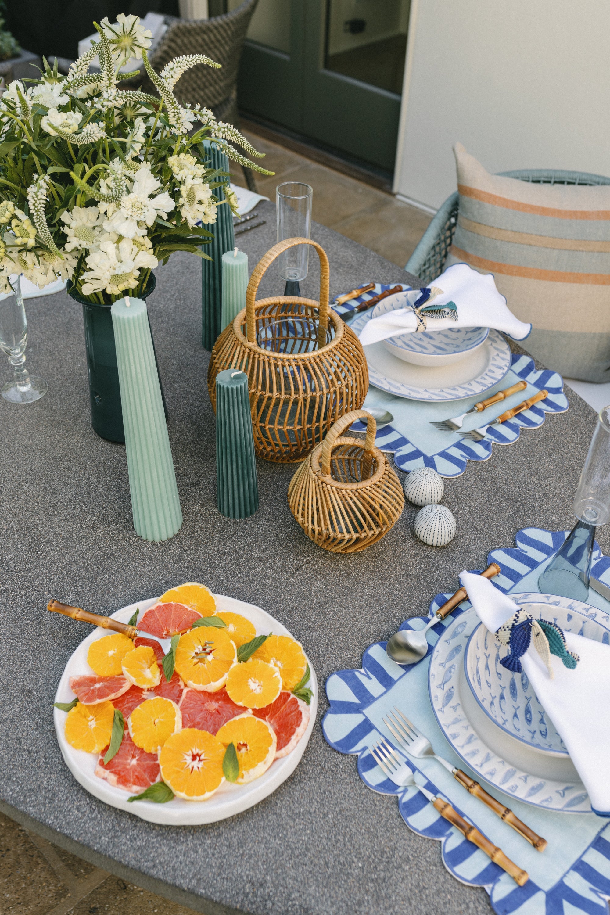 Lattice Edge Napkins, Set of 2