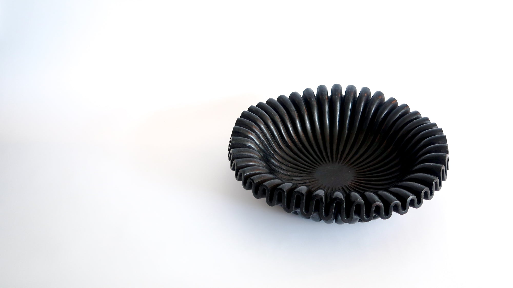 Ruffled Marble Bowl