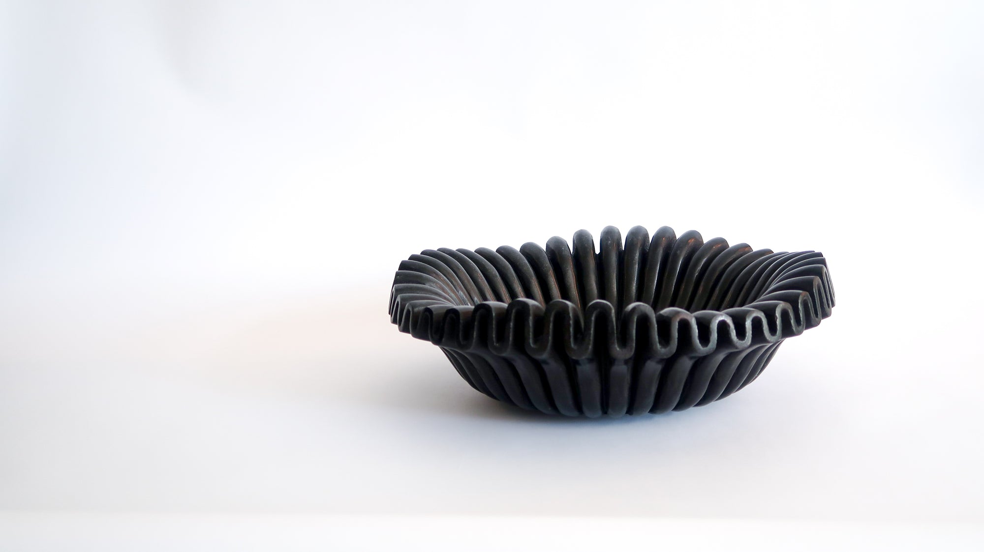 Ruffled Marble Bowl