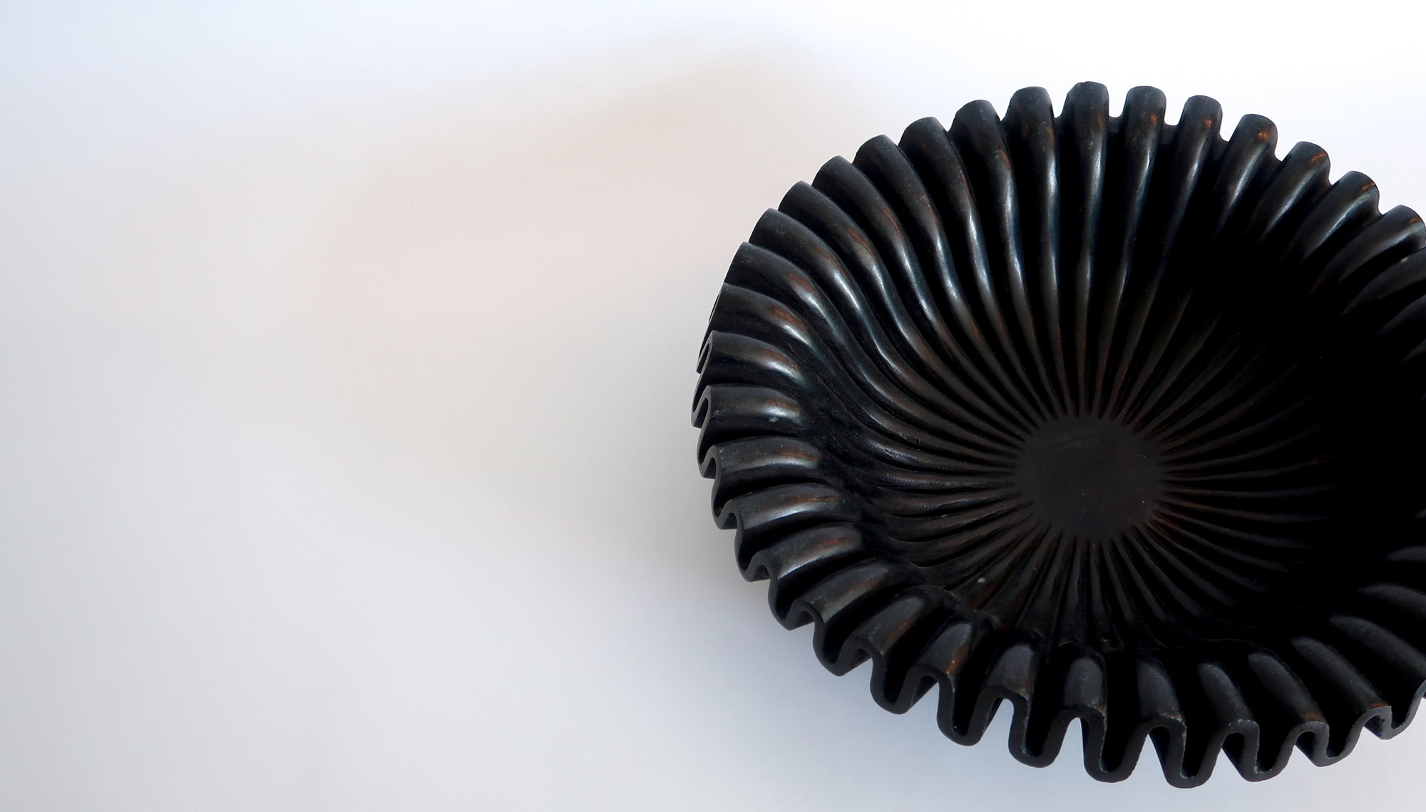 Ruffled Marble Bowl