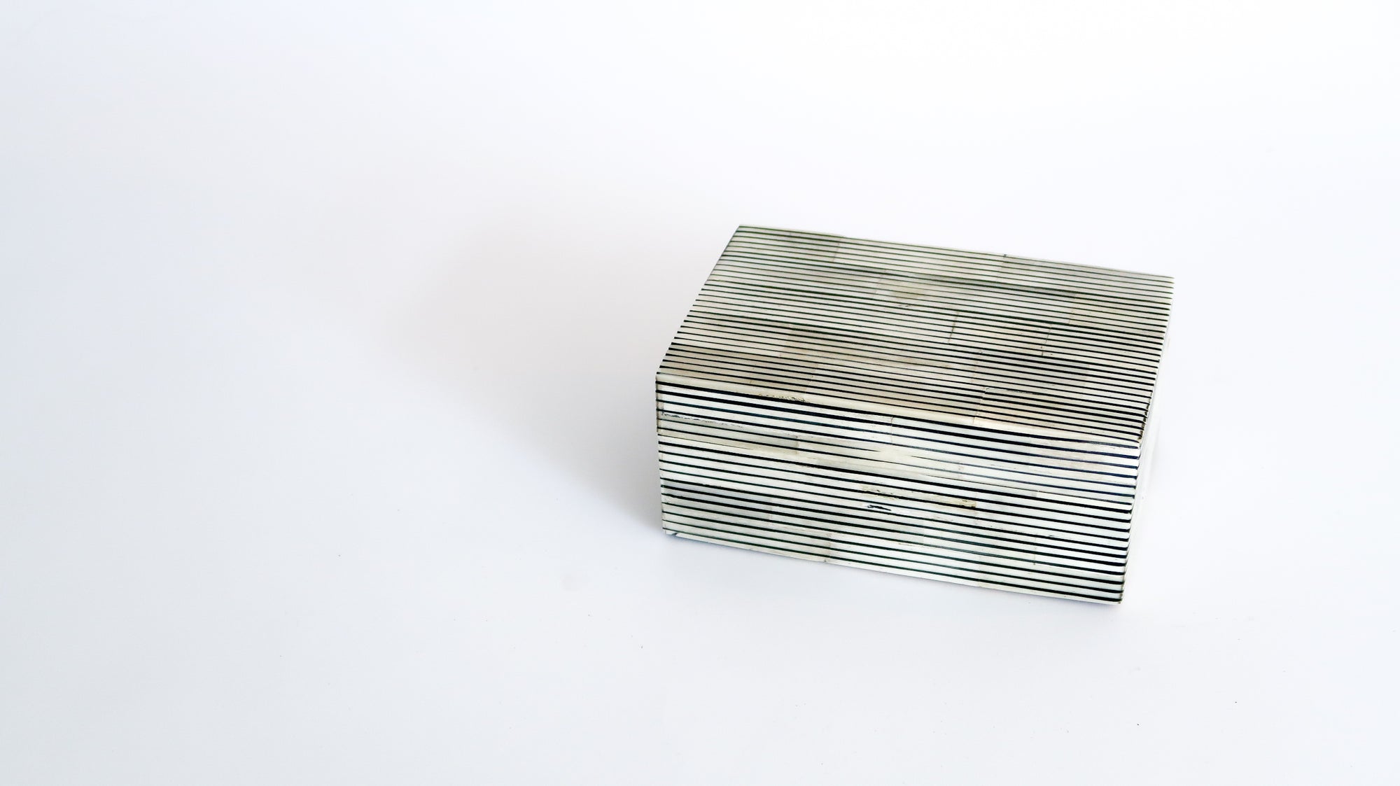 Black Pinstripe Bone Box