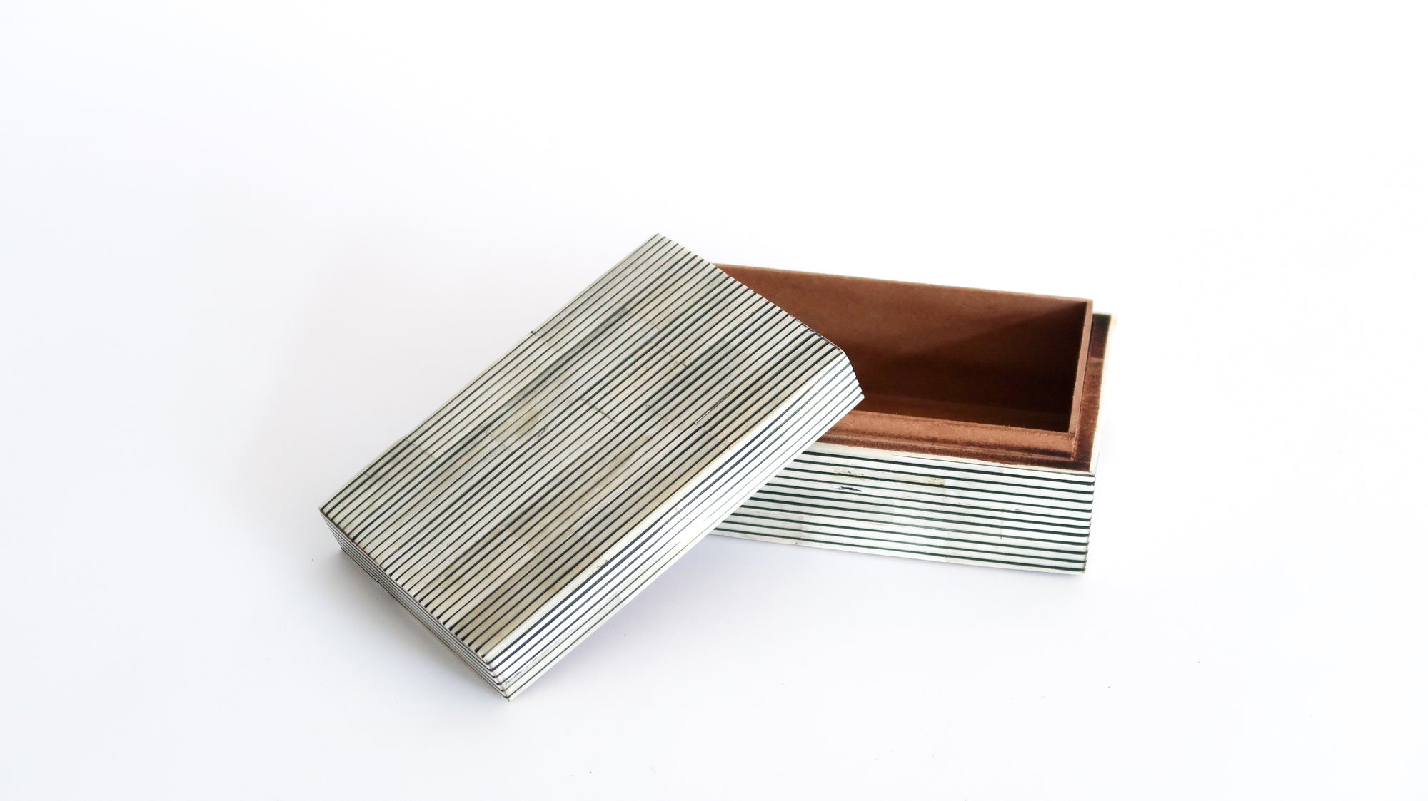 Black Pinstripe Bone Box