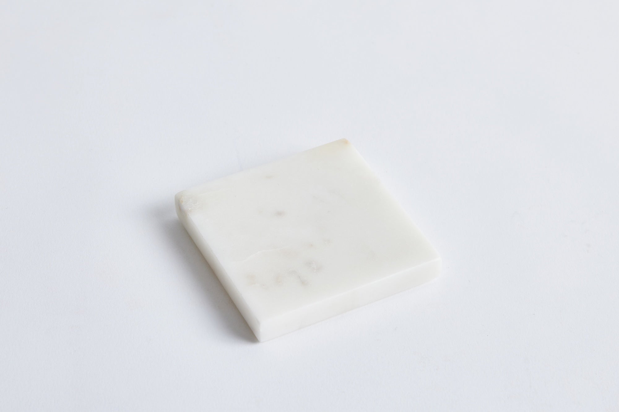 White Marble Coasters, Set of 4