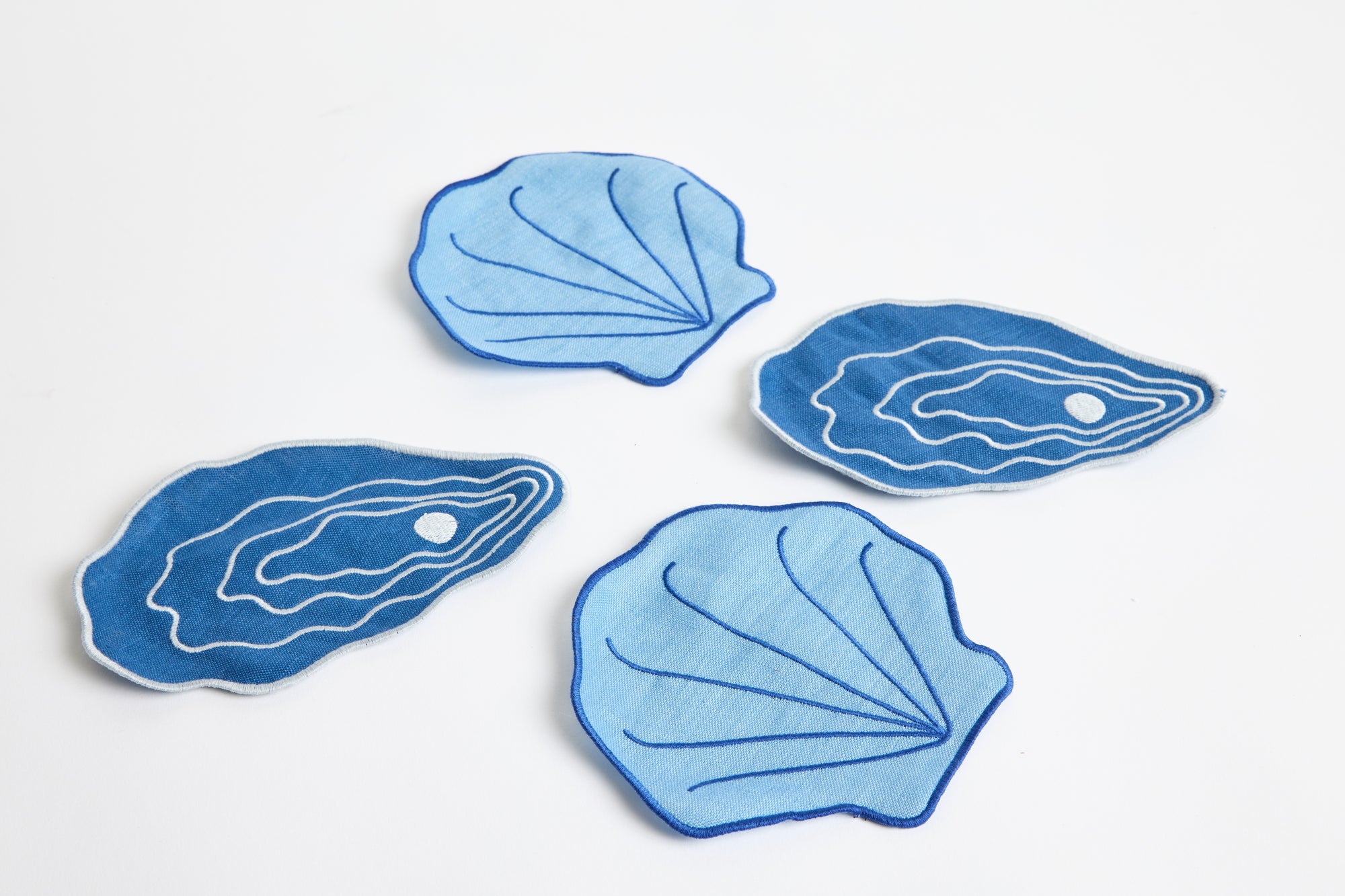 Shell Cocktail Napkins, Set of 4