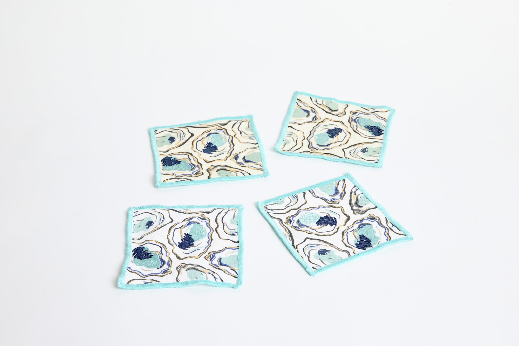 Oyster Cocktail Napkins, Set of 4