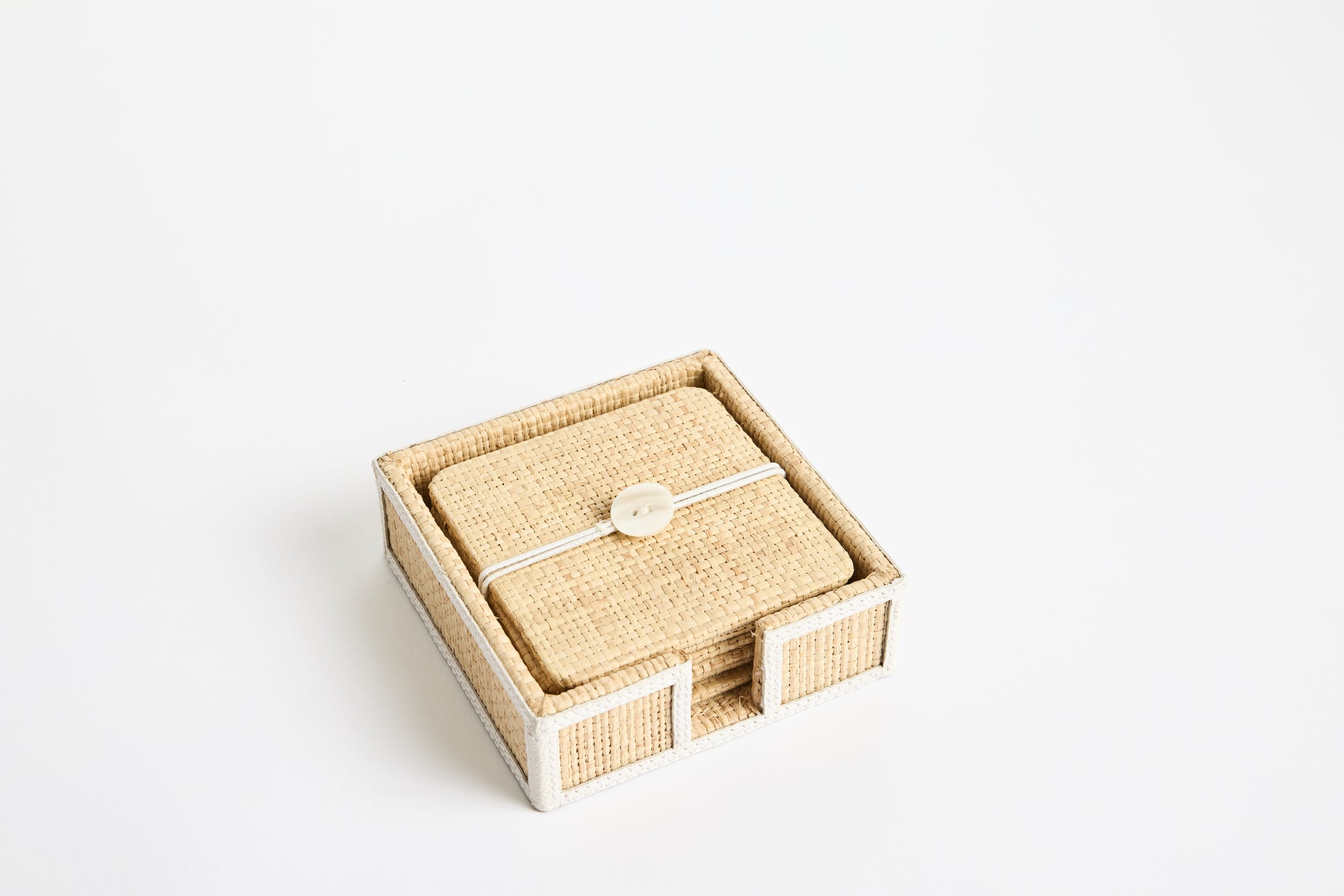 Raffia Coaster Set