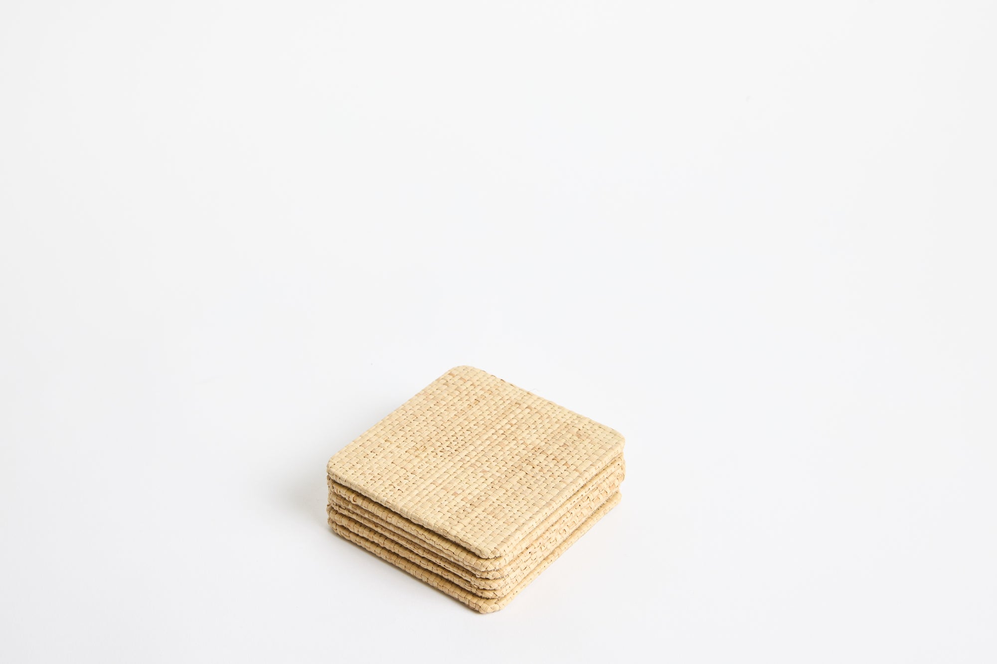 Raffia Coaster Set