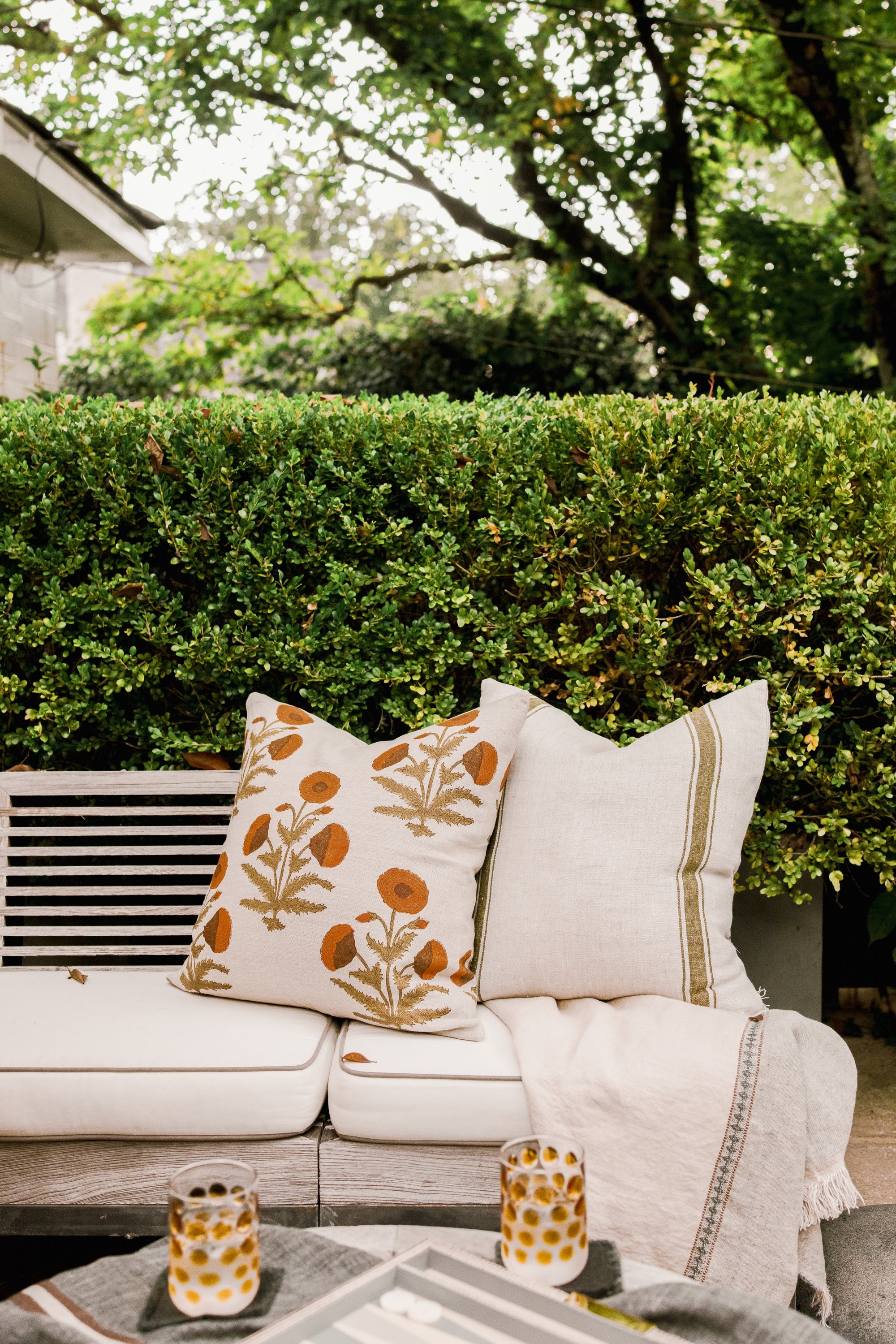 Mogul Buta All-Over Olive Pillow Cover