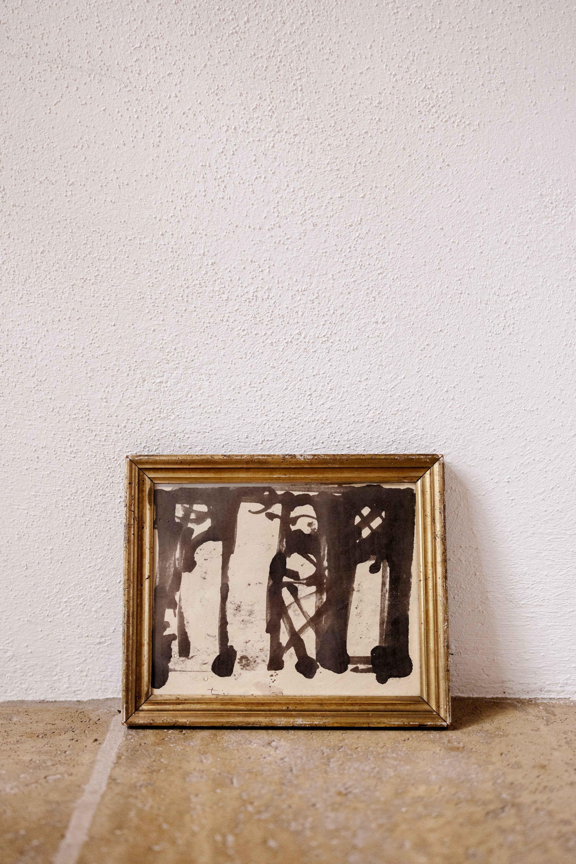 Framed Figurative Drawing